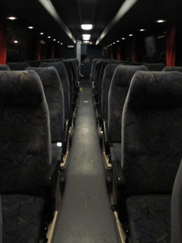 nighttime coach interior